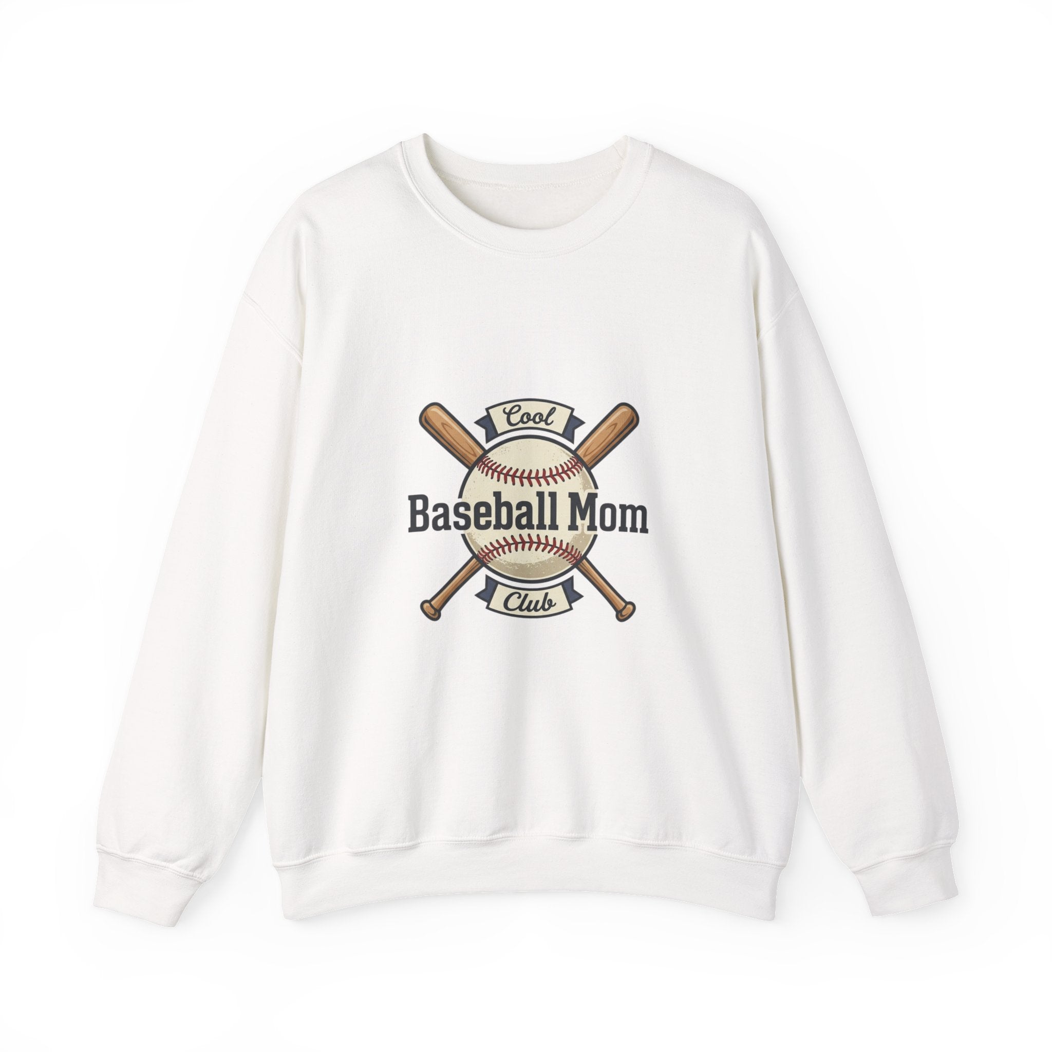 Baseball Mom Crewneck Sweatshirt – Mom Club Vintage Baseball Graphic