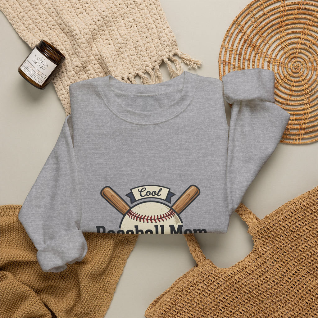 Baseball Mom Crewneck Sweatshirt – Mom Club Vintage Baseball Graphic