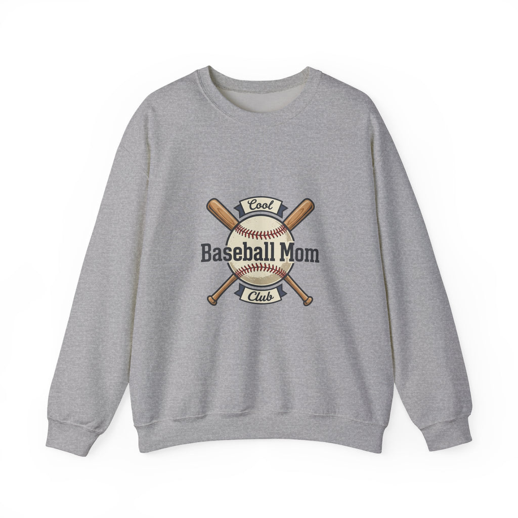 Baseball Mom Crewneck Sweatshirt – Mom Club Vintage Baseball Graphic
