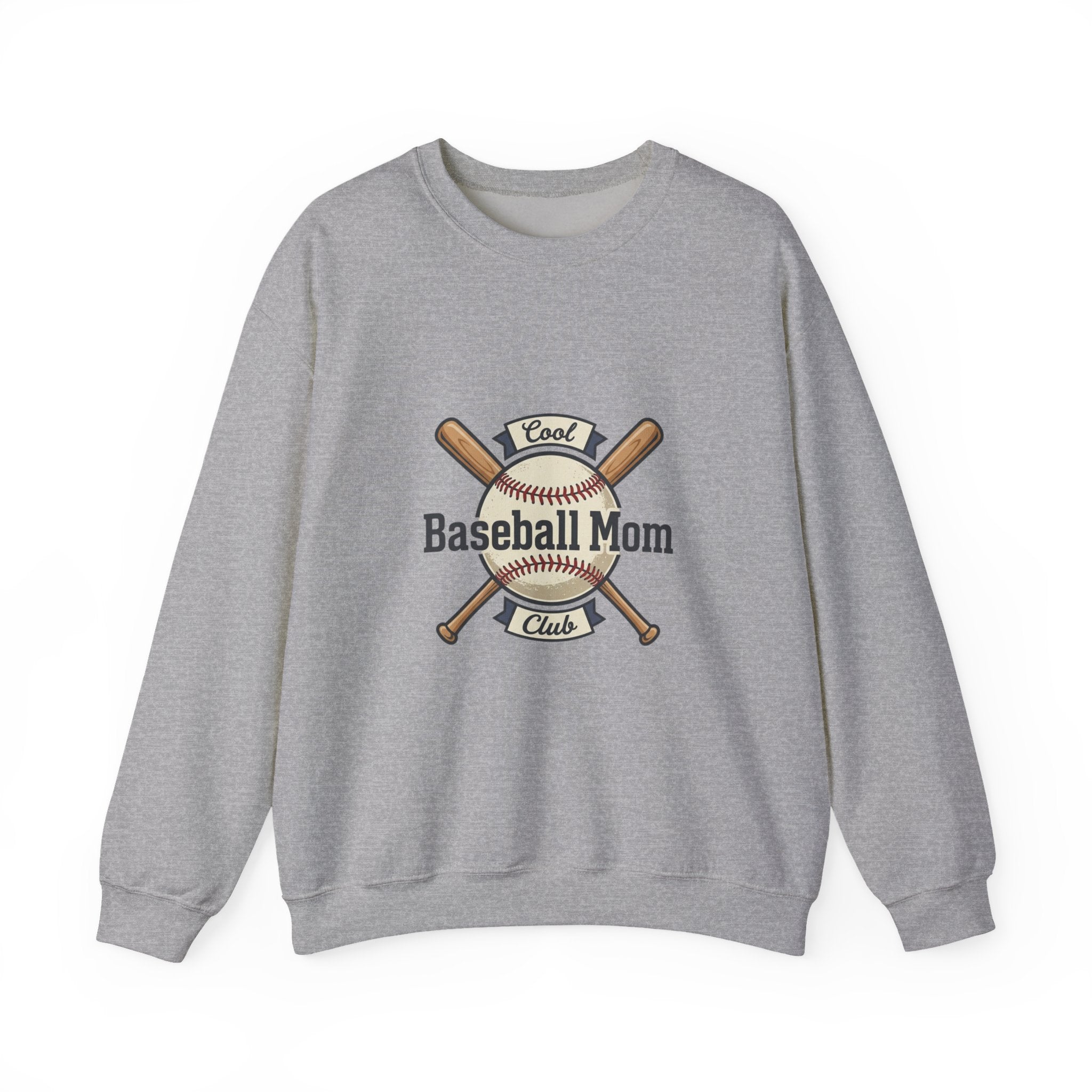 Baseball Mom Crewneck Sweatshirt – Mom Club Vintage Baseball Graphic